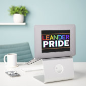 Sticker en vinyle Leander PRIDE (Ordinateur portable sur le bureau)