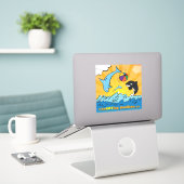 Sticker en vinyle - Lecture de cétacés - Buellton. (Ordinateur portable sur le bureau)