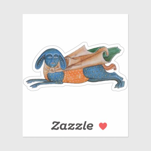 Sticker en vinyle Luttrell Psalter (Feuille)