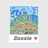 Sticker en vinyle Machu Picchu (Feuille)