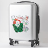Sticker en vinyle Mah Jongg Jokers (Sur valise)