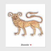 Sticker en vinyle Manticore (Feuille)