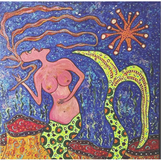 sticker en vinyle Mermaid Fun (Devant)