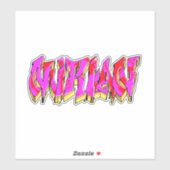 Sticker en vinyle "Mirian" Coupé sur mesure (Feuille)