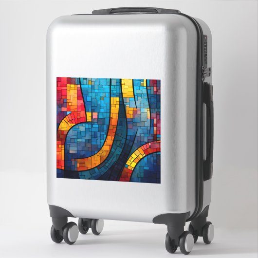 Sticker en vinyle Mosaic Art (Sur valise)