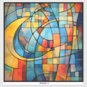 Sticker en vinyle Mosaic Art (Feuille)