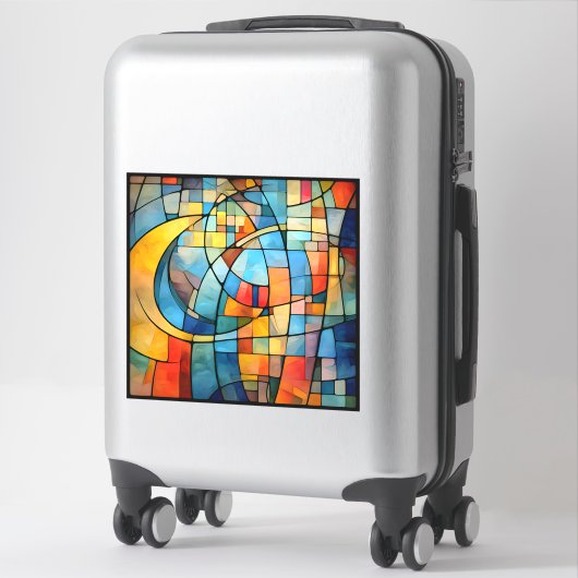 Sticker en vinyle Mosaic Art (Sur valise)