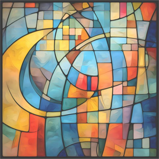 Sticker en vinyle Mosaic Art (Devant)