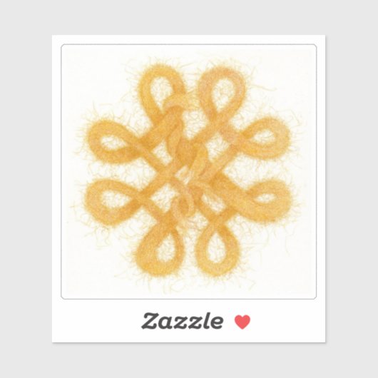 Sticker en vinyle OR CELTIC KNOT 4" (Feuille)