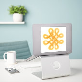 Sticker en vinyle OR CELTIC KNOT 8" (Ordinateur portable sur le bureau)