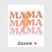 Sticker en vinyle orange et jaune (Feuille)