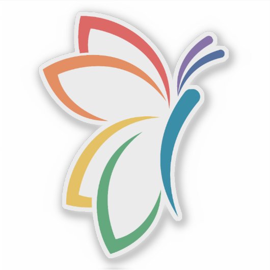 Sticker en vinyle papillon NEDA (Devant)