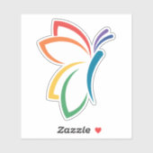 Sticker en vinyle papillon NEDA (Feuille)