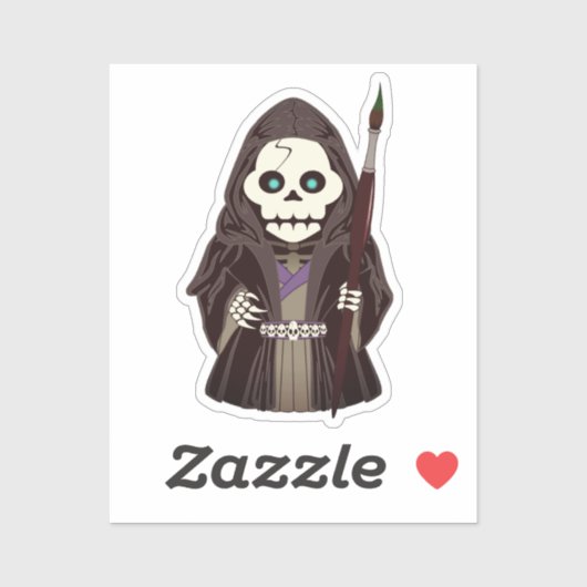 Sticker en vinyle personnalisé M. Frightful Avatar (Feuille)