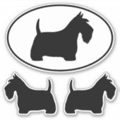 Sticker en vinyle pour chiens écossais Terrier Sco (Devant)