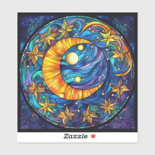 Sticker en vinyle pour corps céleste (Feuille)