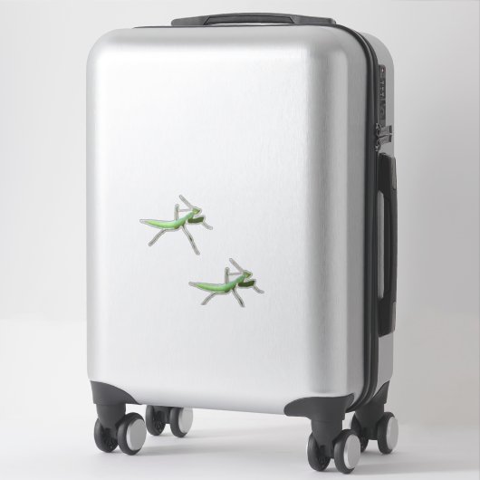Sticker en vinyle - Preying Mantis (Sur valise)