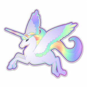 Sticker en vinyle Rainbow Alicorn