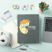 Sticker en vinyle riche en glucides pauvres en esp (Couverture iPad)