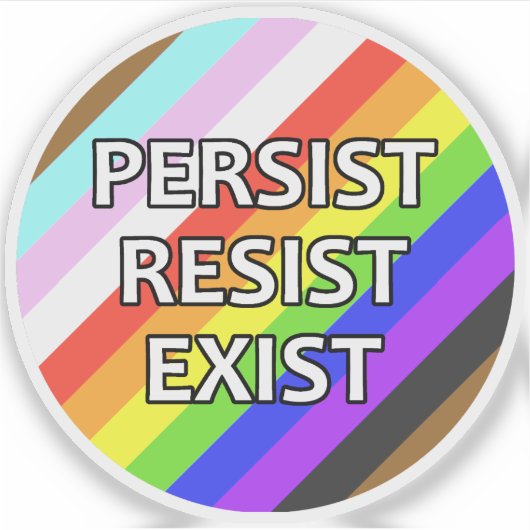 Sticker en vinyle rond persistant/résistant/exista (Devant)