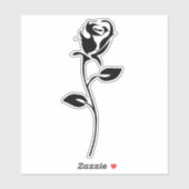 Sticker en vinyle rose (Feuille)