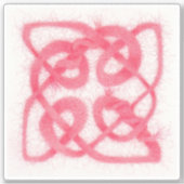 Sticker en vinyle rose CELTIC KNOT 4" (Devant)