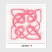 Sticker en vinyle rose CELTIC KNOT 6" (Feuille)