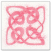 Sticker en vinyle rose CELTIC KNOT 6" (Devant)