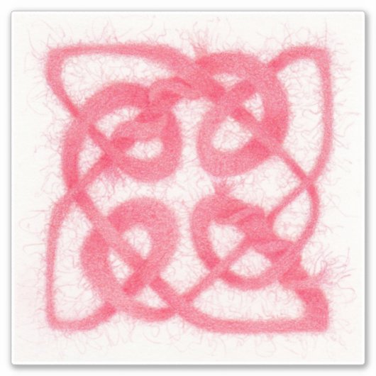 Sticker en vinyle rose CELTIC KNOT 8" (Devant)