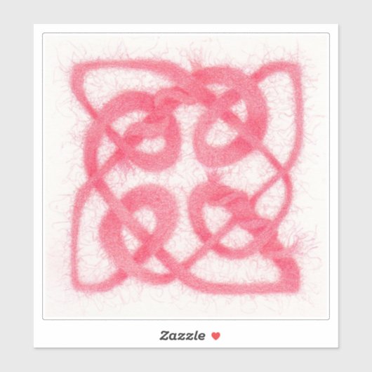 Sticker en vinyle rose CELTIC KNOT 8" (Feuille)