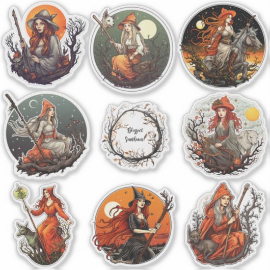 Sticker en vinyle Samhain Pagan (Devant)