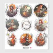 Sticker en vinyle Samhain Pagan (Feuille)