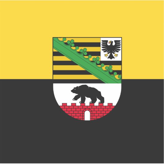 Sticker en vinyle Saxe-Anhalt (Devant)