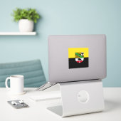 Sticker en vinyle Saxe-Anhalt (Ordinateur portable sur le bureau)