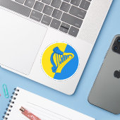 Sticker en vinyle SCA Caer Galen (Ordinateur portable avec iPhone)