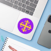 Sticker en vinyle SCA Calontir Ensign (Ordinateur portable avec iPhone)