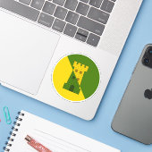 Sticker en vinyle SCA Fettburg (Ordinateur portable avec iPhone)