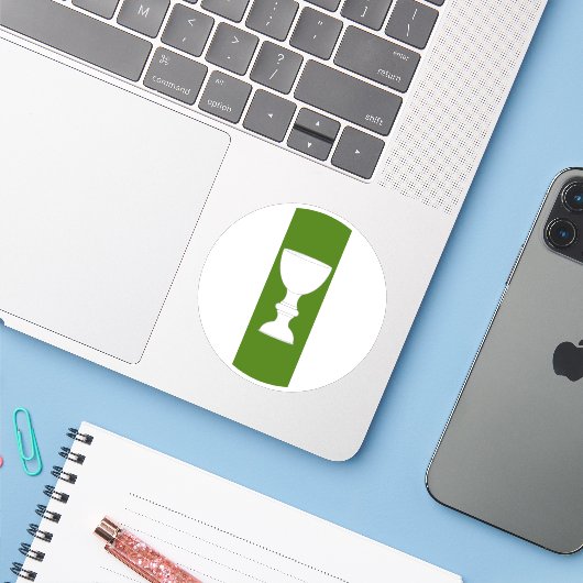 Sticker en vinyle SCA Myrgenfeld (Ordinateur portable avec iPhone)