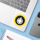 Sticker en vinyle SCA Northshield (Ordinateur portable avec iPhone)