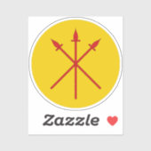 Sticker en vinyle SCA Red Spears (Feuille)