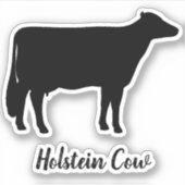 Sticker en vinyle Silhouette Holstein Cow (Devant)
