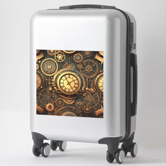 Sticker en vinyle Steampunk (Sur valise)