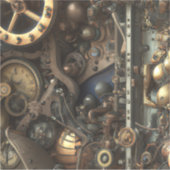 Sticker en vinyle Steampunk Art (Devant)