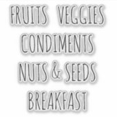 Sticker en vinyle sur mesure de l'organisation du (Devant)