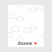 Sticker en vinyle sur mesure en albâtre (Feuille)