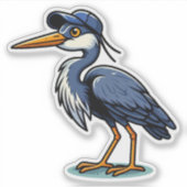 Sticker en vinyle sur mesure Great Blue Heron (Devant)