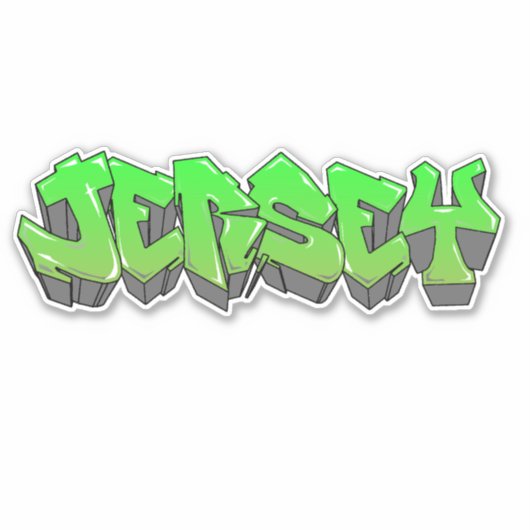 Sticker en vinyle sur mesure "Jersey" (Devant)