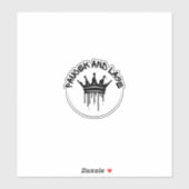 Sticker en vinyle sur mesure Paueek et Lage (Feuille)