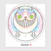 Sticker en vinyle sur mesure pour chat Cheshire de (Feuille)