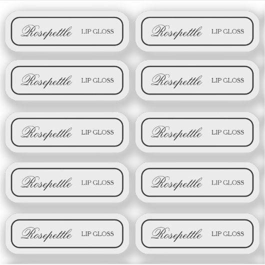 Sticker en vinyle sur mesure pour étiquette de pro (Devant)